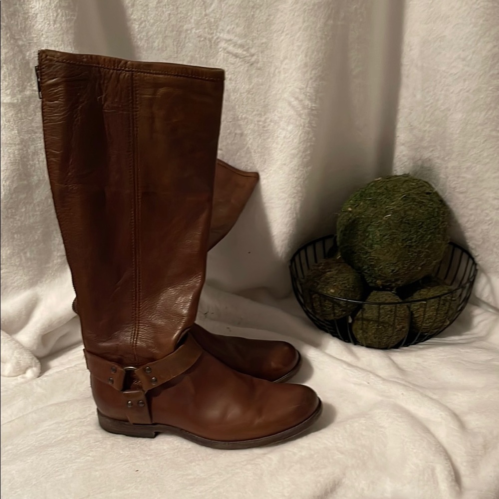 Brown Leather Riding Boots